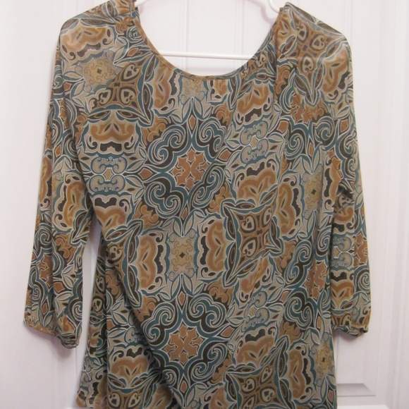 Woman's Top Petite Medium Croft & Barrow - Picture 4 of 5